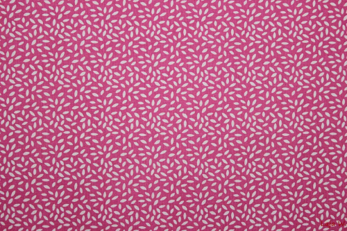 Baumwollstoff Blättchen helles pink (10 cm)