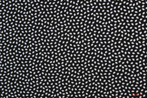 Viskose-Druck Blättchen schwarz/weiß (10 cm)