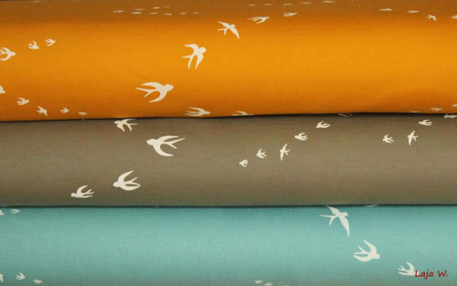 Preview: Interlock Schwalben khaki (10 cm)