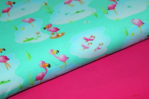 Preview: Jersey Flamingo Life mint (10 cm)