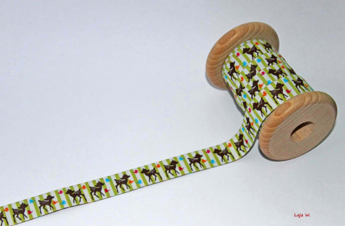 Webband Reh grün (1 m)