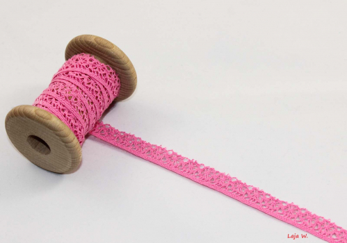 Häkelborte kräftiges rosa (1 m)
