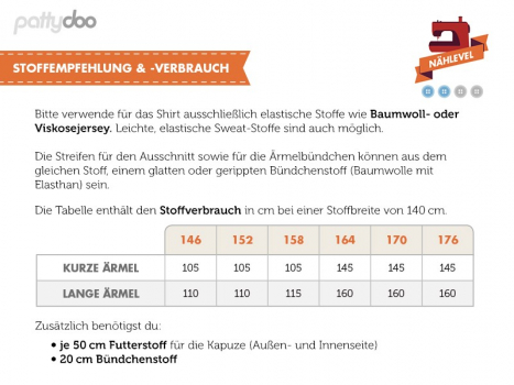 Preview: Schnittmuster Teenieshirt Maxi