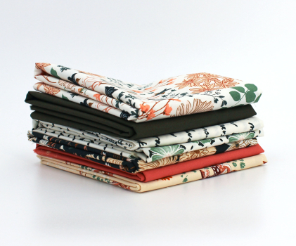 Wild Forgotten Stoffpaket (Fat Quarter) mit Endlosreißverschluss