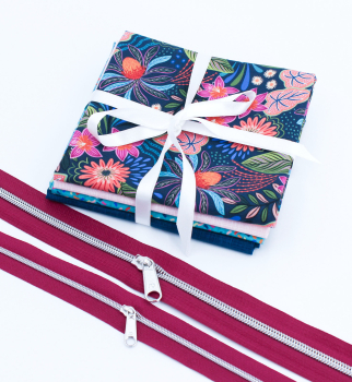 Bahia Stoffpaket (Fat Quarter) mit Endlosreißverschluss
