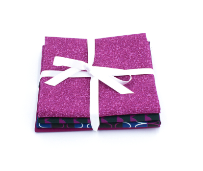 Preview: Night Rainbow Stoffpaket (Fat Quarter) mit Endlosreißverschluss