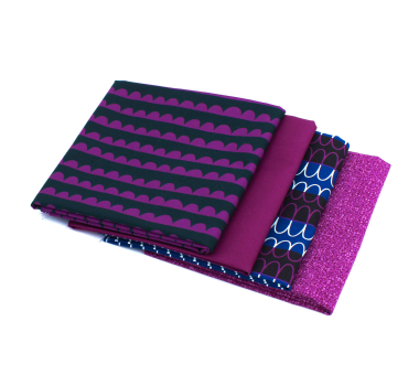 Night Rainbow Stoffpaket (Fat Quarter) mit Endlosreißverschluss