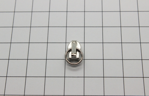 Preview: Automatik-Schieber mit direktem Ring silber schmal