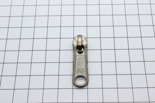 loser Bügelschieber silber-messing-matt