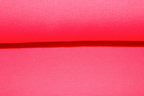 Rippbündchen warmes neonpink (10 cm)