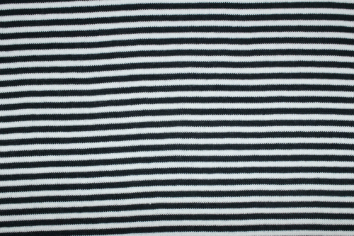 Preview: Bündchen dunkelblau/weiß (10 cm)