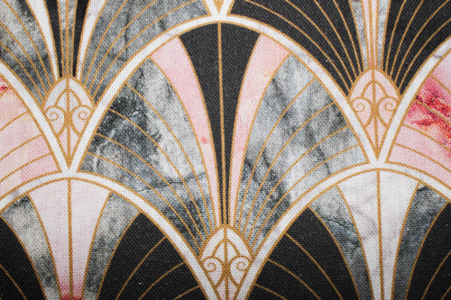 Preview: Half Panama Dekostoff Fächerliebe (10 cm)