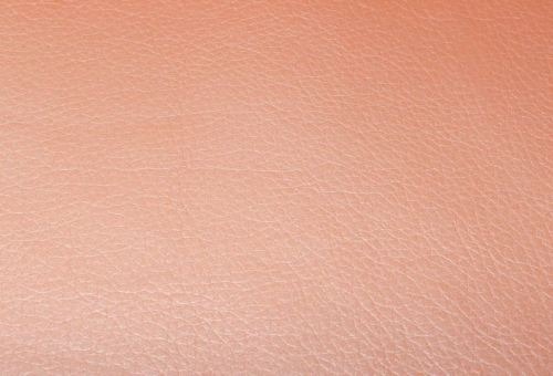 Preview: Metallic- Kunstleder pfirsich (10 cm)