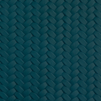 Preview: Kunstleder Flechtoptik petrol (10 cm)