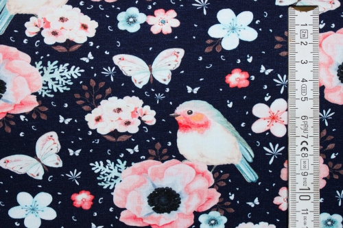 Preview: Jersey "Rotkehlchen" dunkelblau (10 cm)