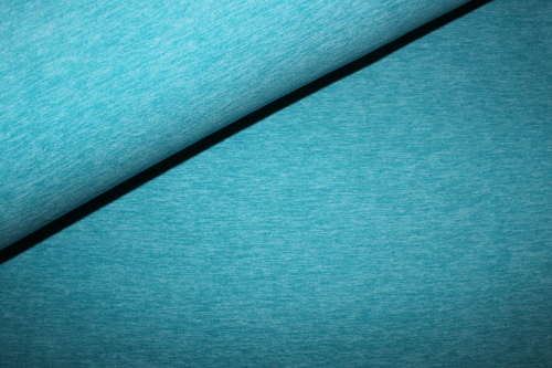 Fleece leichte Qualität türkis-meliert (10 cm)