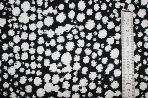 Preview: Viskose-Jersey Dotty nachtblau/warmes weiß (10 cm)