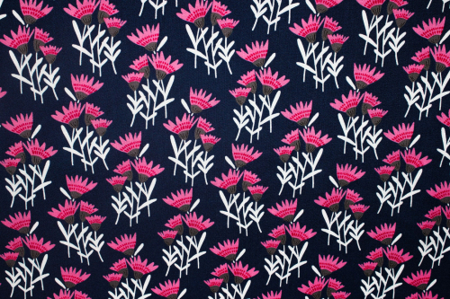 Designerbaumwolle Cornflower navy (10 cm)