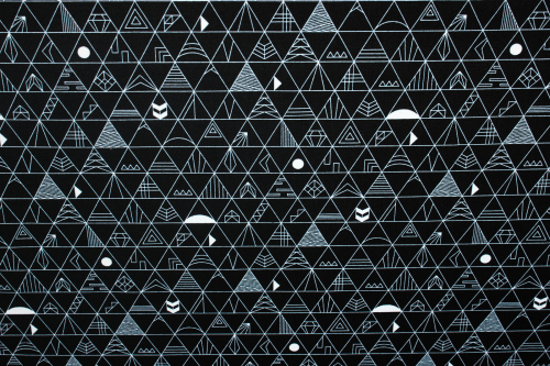 Designerbaumwolle Panache schwarz (10 cm)