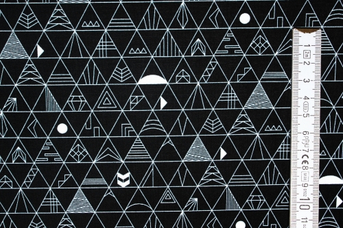 Preview: Designerbaumwolle Panache schwarz (10 cm)