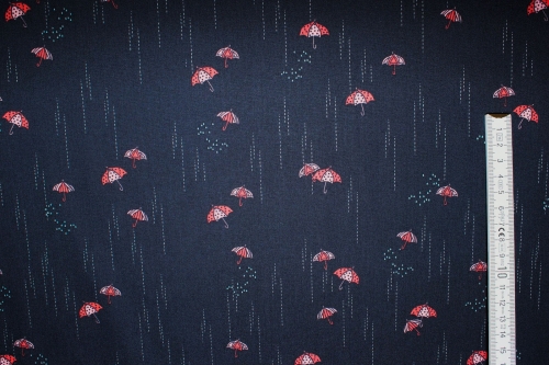 Preview: Designerbaumwollstoff Rainbrella Shadow (10 cm)