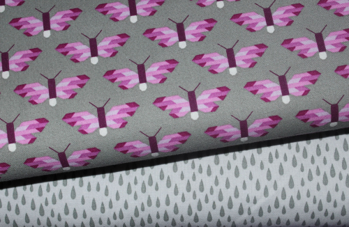 Preview: Designerbaumwollstoff PACIFIC  Tropfen (10 cm)