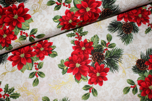 Baumwollstoff Deck the Halls (10 cm)