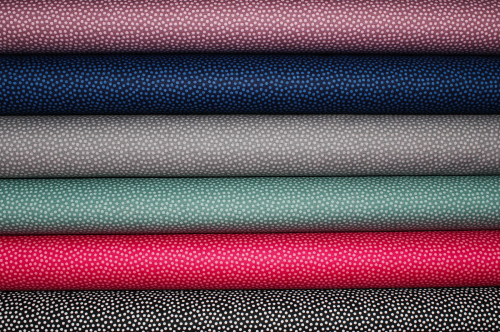 Baumwollstoff Dotty schwarz (10 cm)