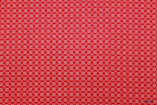 Preview: Baumwolle Streublümchen rot (10 cm)