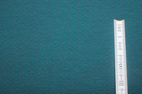 Preview: Jersey Punkte Mini dunkles petrol (10 cm)