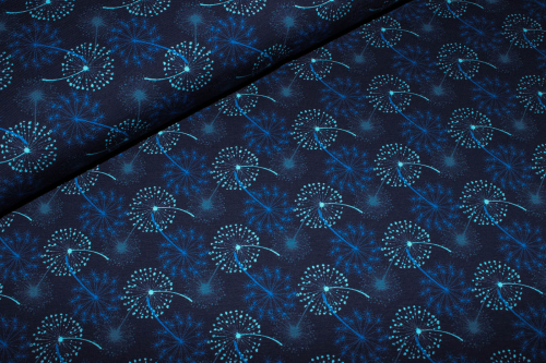 Jersey Pusteblume dunkelblau (10 cm)