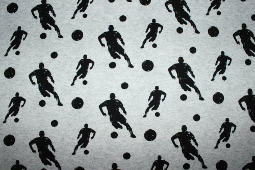 Preview: Jersey Fußballer hellgrau meliert (10 cm)