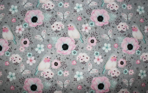 Preview: Jersey Rotkehlchen grau leichte Jeansoptik (10 cm)