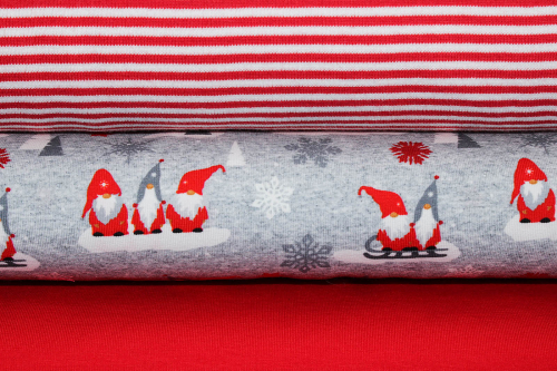 Preview: Jersey Wichtel grau meliert (10 cm)