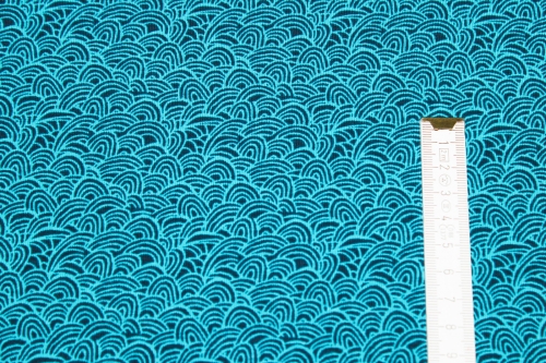 Preview: Jersey Bögen petrol (10 cm)