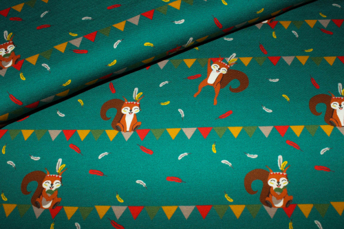 Sommersweat Squirrel  grün (10 cm)