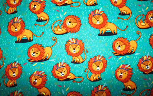 Preview: Jersey Indianerlöwen grünpetrol (10 cm)