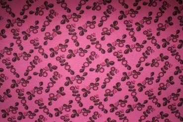 Preview: Stretch Jersey Blumenranken Kombistoff (10 cm)