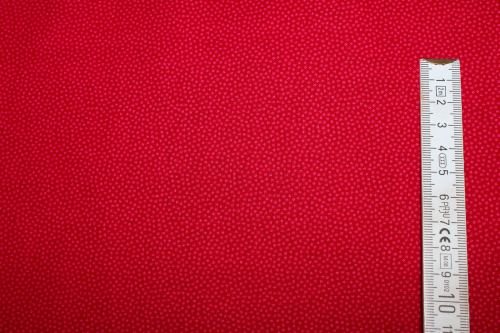 Baumwolle unregelmäßige Pünktchen rot (10 cm)