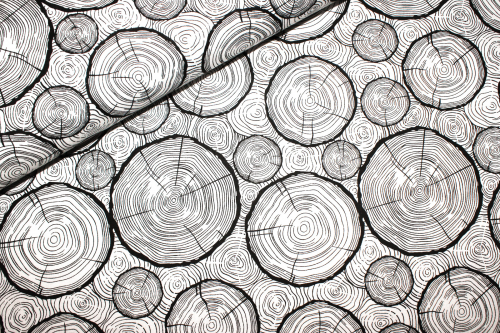 Designerbaumwollstoff Wood Grain (10 cm)