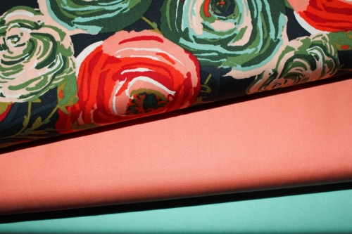 Preview: Designerbaumwollstoff Paradis Woodlands (10 cm)