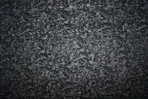 Preview: Designerbaumwollstoff Fairy Frost silbermetallic/ schwarz (10 cm)