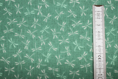 Preview: japanische Designerbaumwolle Dragonfly gedecktes mint (10 cm)