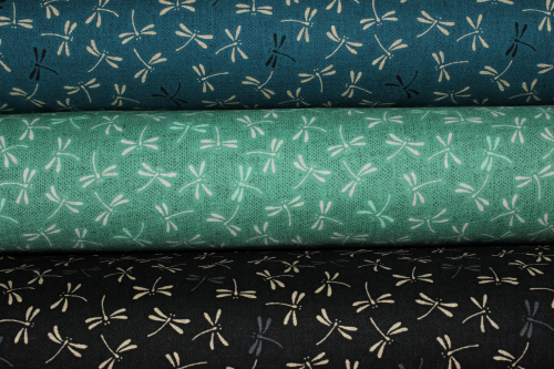 Preview: japanische Designerbaumwolle Dragonfly gedecktes mint (10 cm)