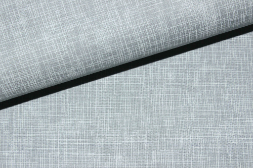 Designerbaumwolle "Quilters Linen" hellgrau/weiß  (10 cm)