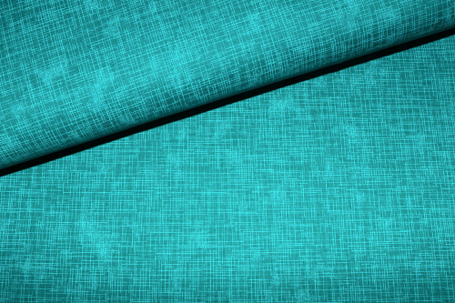 Designerbaumwolle Quilters Linen grünpetrol  (10 cm)