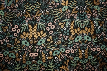 Taschenstoff Canvas Tapestry schwarz (10 cm)