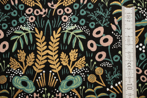 Taschenstoff Canvas Tapestry schwarz (10 cm)