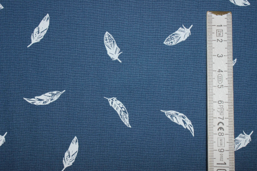 Preview: Baumwolle Feather jeansblau (10 cm)
