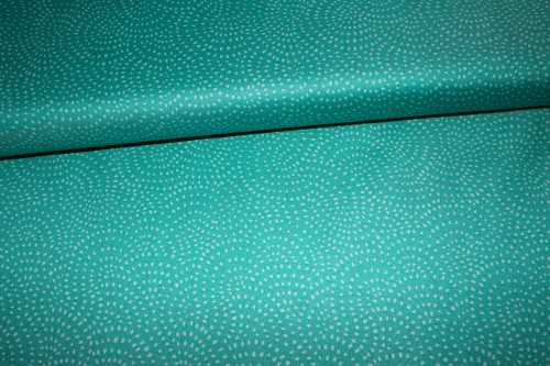 Designerbaumwollstoff Twist Teal  (10 cm)